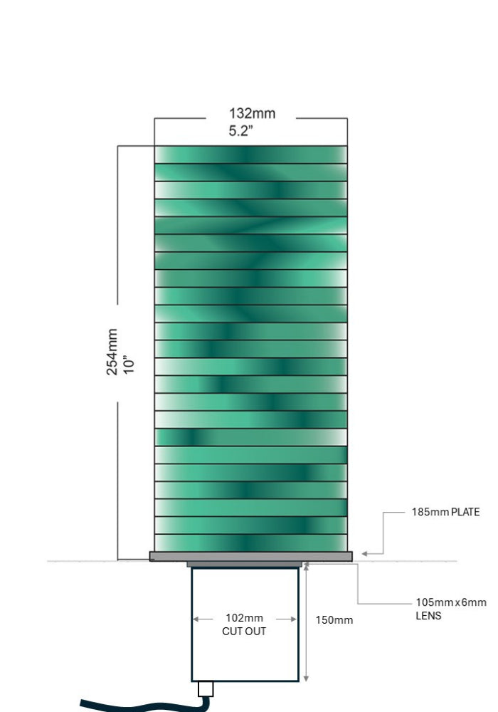 Azure Designer LED Deck & Patio Light, Outdoor Bollard Light