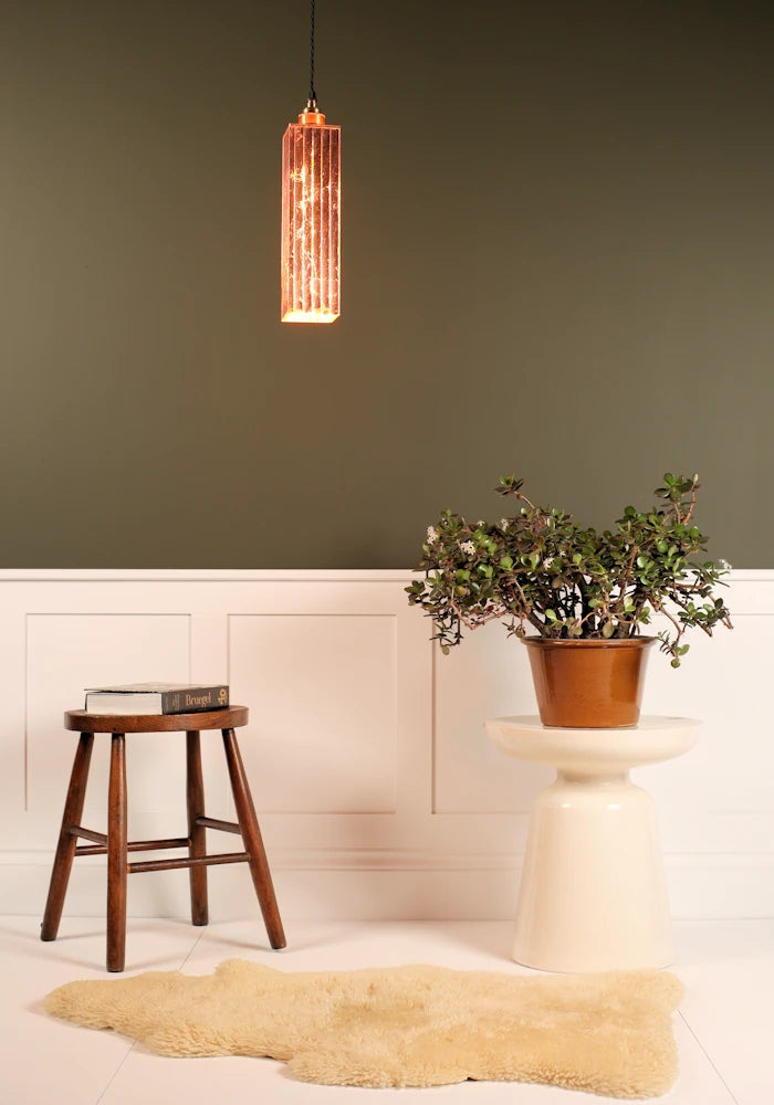 SIGNATURE SMALL COPPER LEAF PENDANT LIGHT