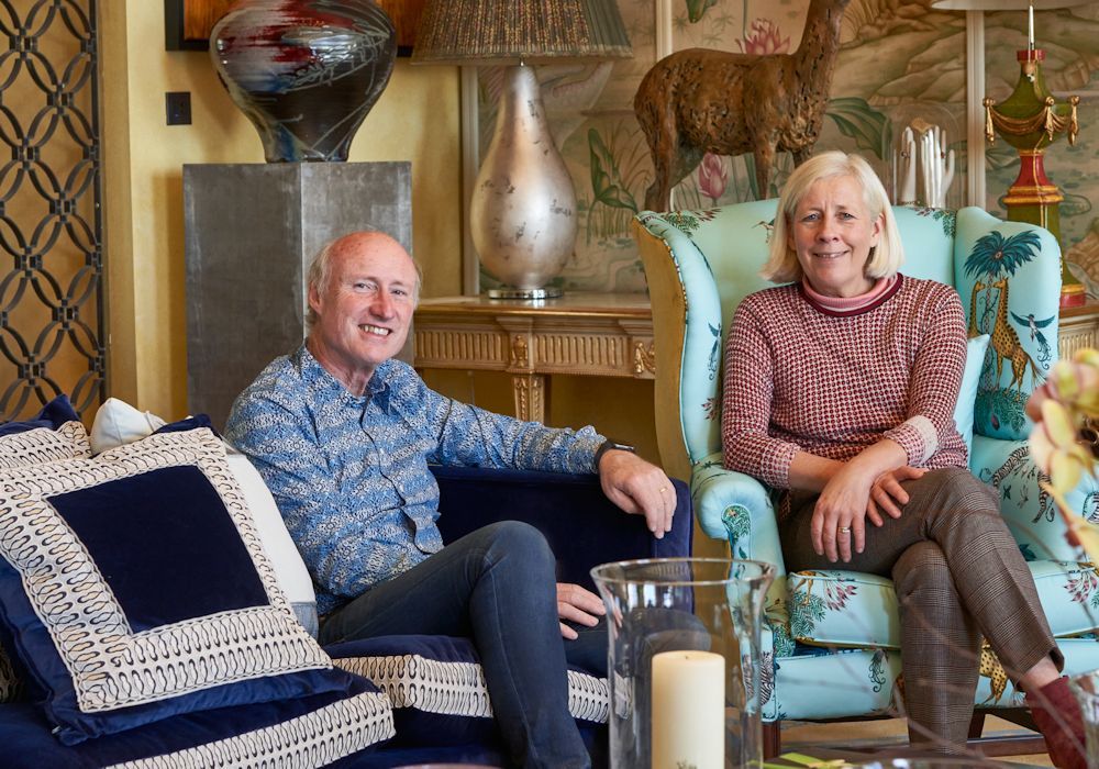 Ian and Christina Taylor at their Bath home
