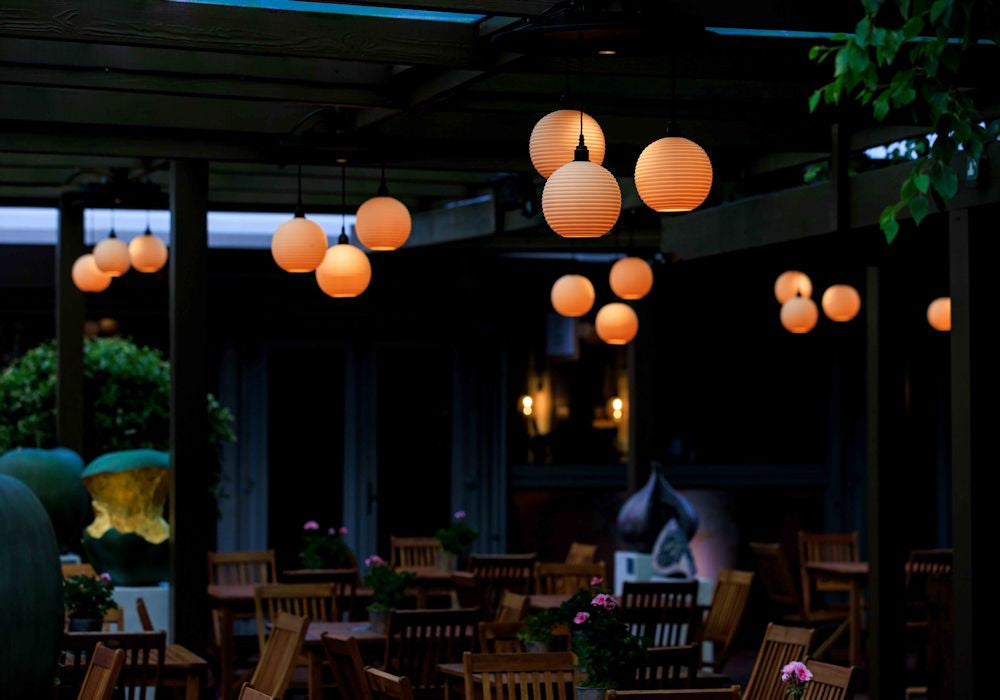 OPTIC PENDANT LIGHTS AT THE RHS CHELSEA FLOWER SHOW