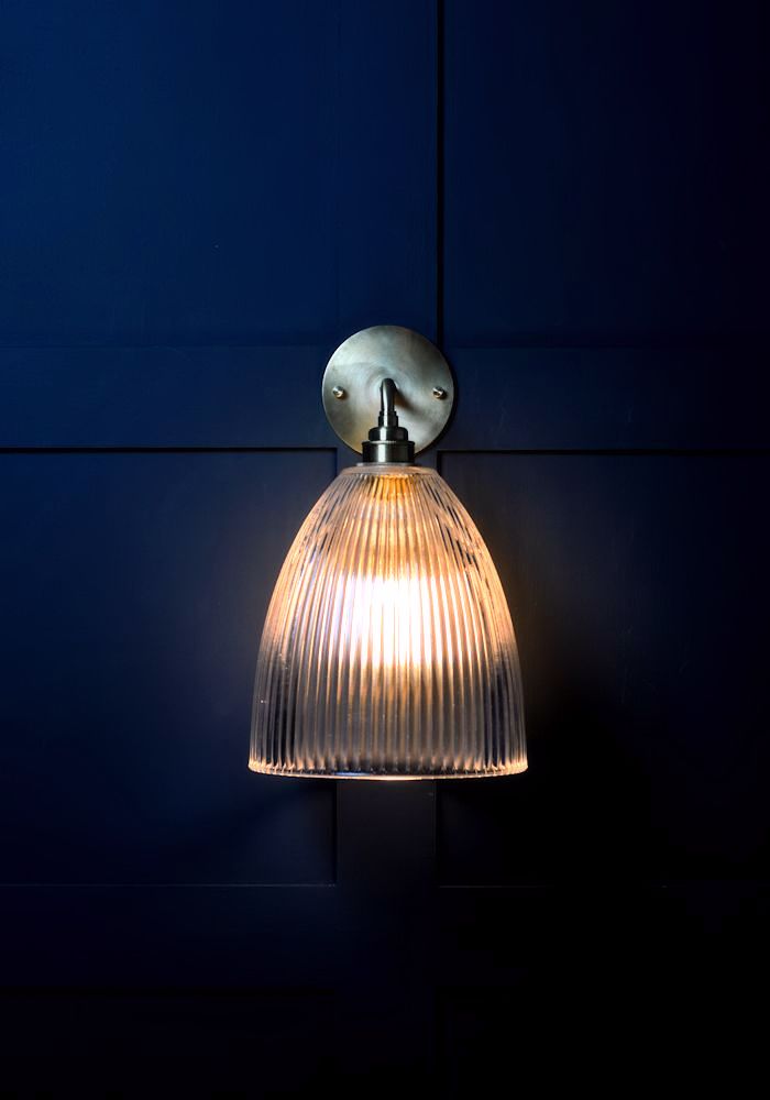 RIBBED GLASS WALL LIGHT - LUXURY LIGHTING - HOME LIGHTING - CLASSIC LIGHTING - THE LIGHT YARD