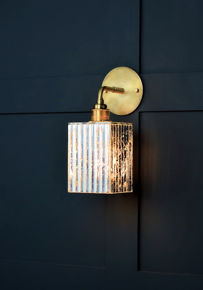 SILVER GLASS WALL LIGHT - LUXURY LIGHTING - HOME LIGHTING - CLASSIC LIGHTING - THE LIGHT YARD