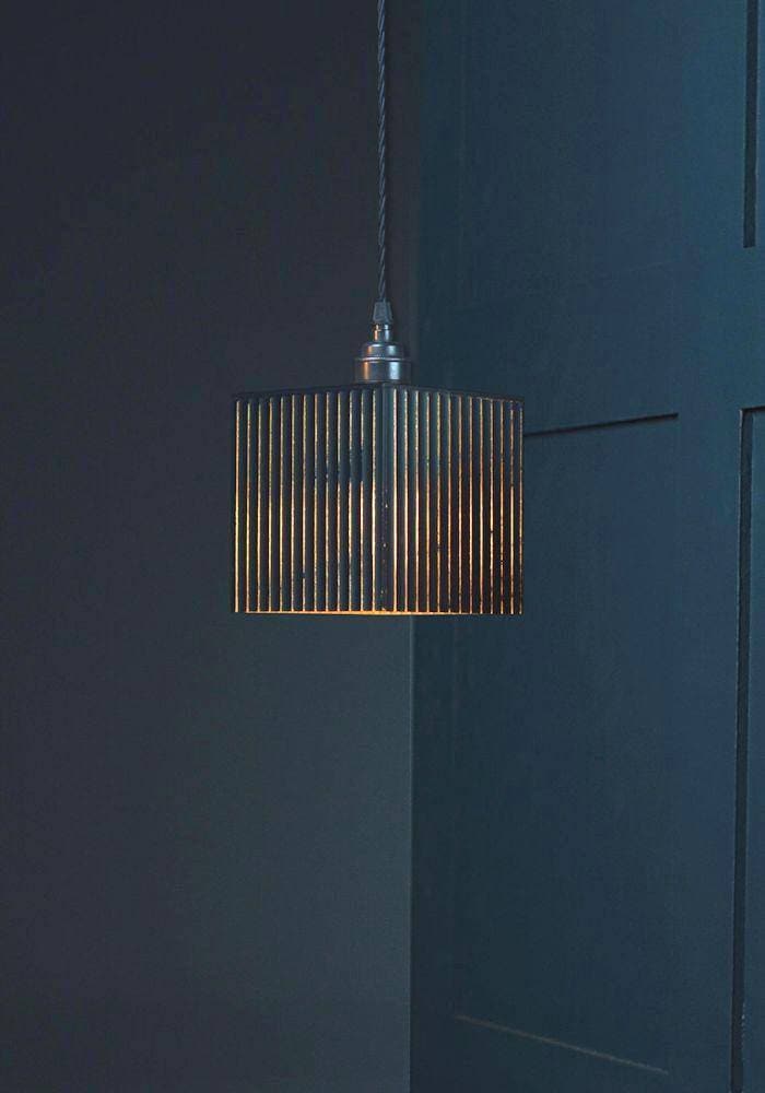 BLACK AND GOLD PENDANT LIGHT - HANGING CEILING LIGHT - SUSPENDED CEILING LIGHTING