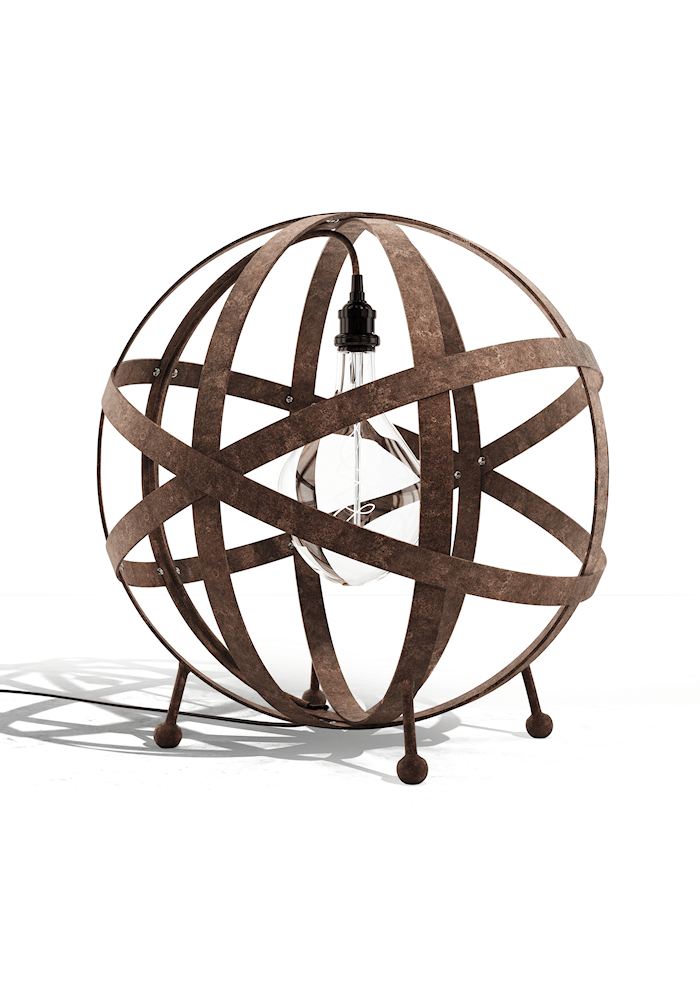 Orbital Industrial Style Outdoor Floor Lamp, Patio & Deck Lights