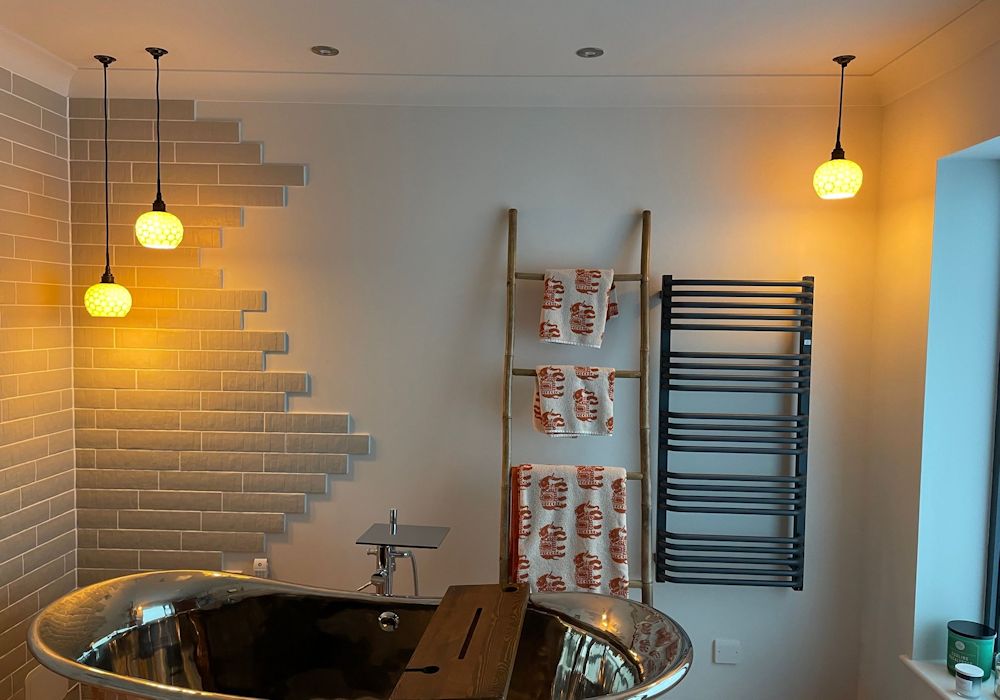 Easy ways to style pendant lighting in your bathroom or bedroom