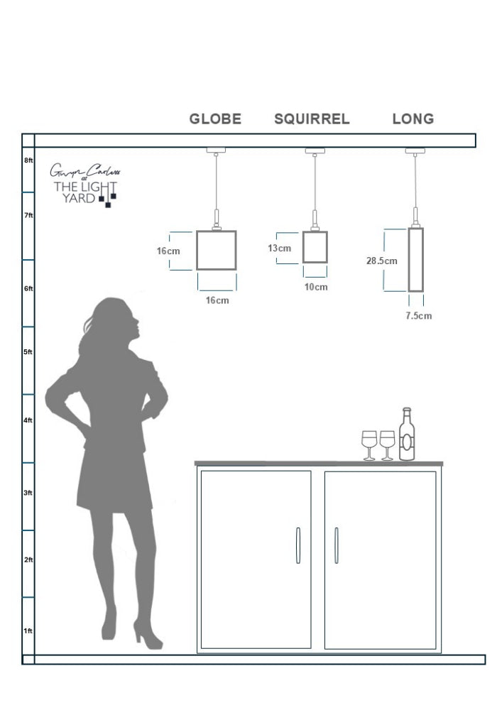 ALCHEMIST  GLASS PENDANT CEILING LIGHT - DECORATIVE HANGING CEILING LIGHTING - SPEC SHEET