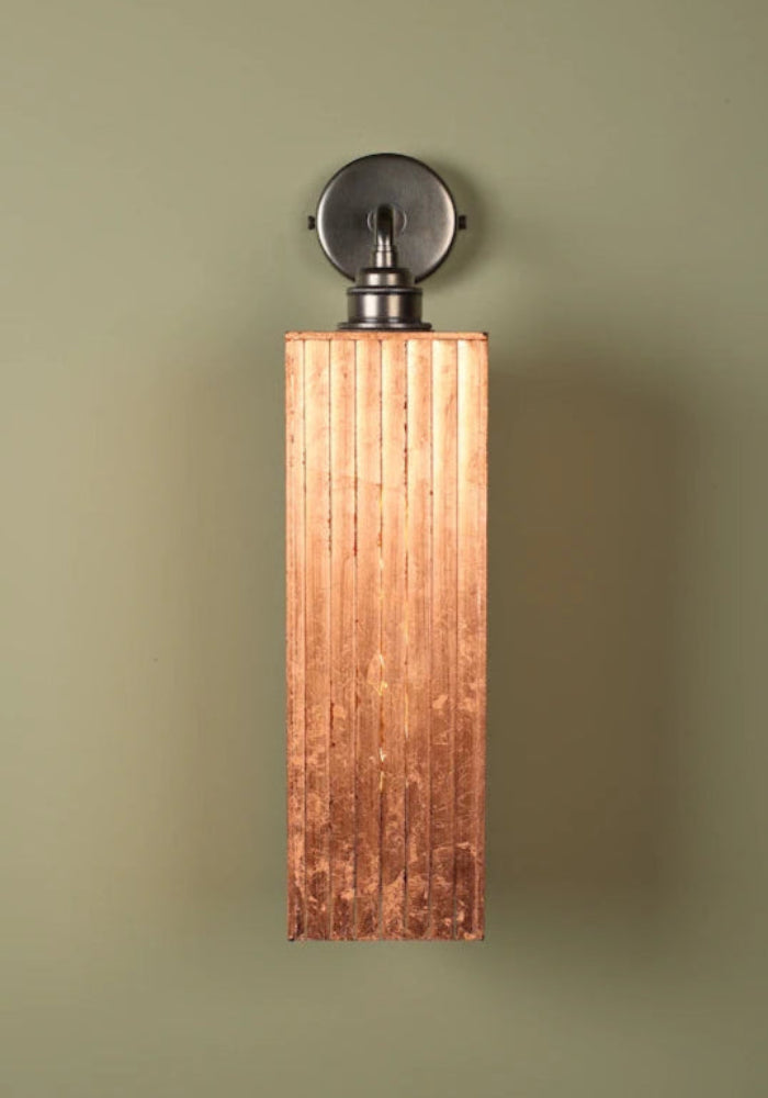 Elegant large copper IP44 bathroom wall lights with bronze fixture