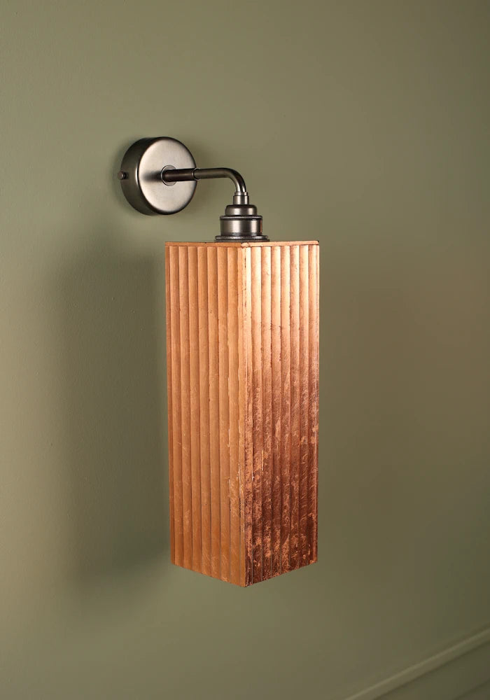 Elegant large copper IP44 bathroom wall lights with bronze fixture