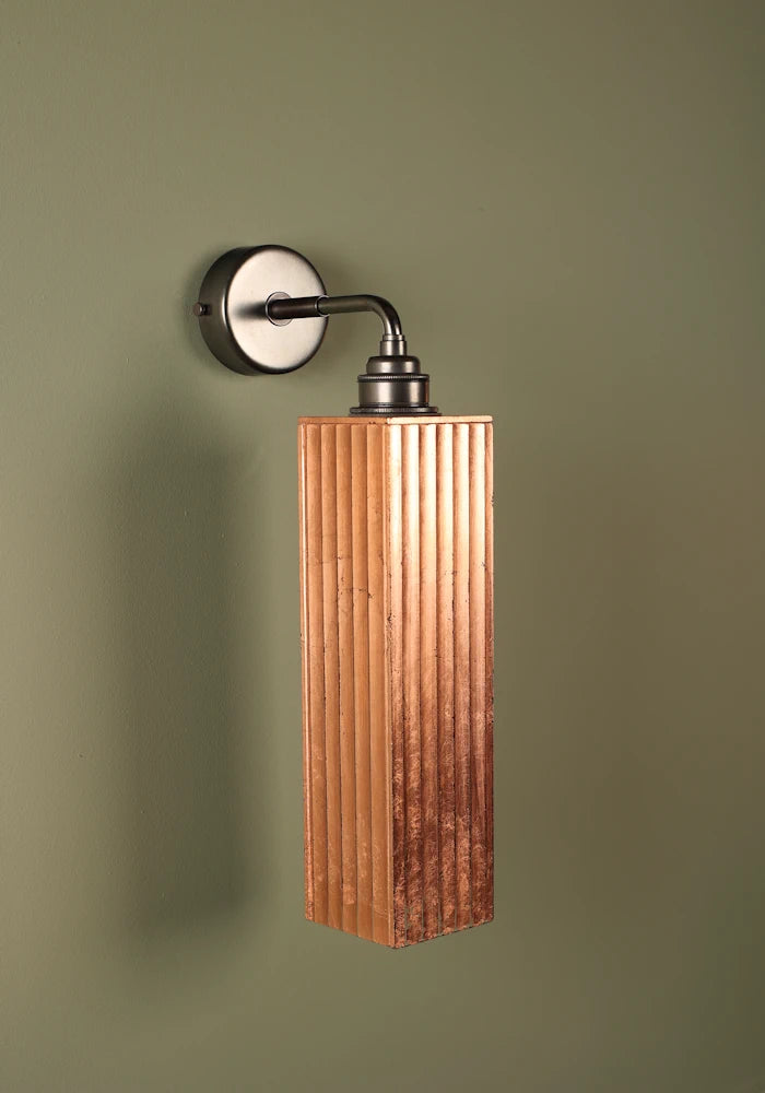 Elegant copper IP44 bathroom wall light with bronze fixtures