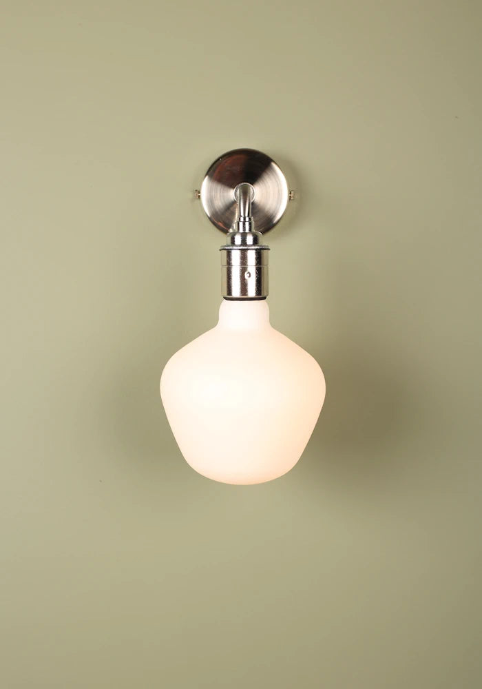 Elegant Tala Enno IP44 bathroom wall light with nickel fixtures