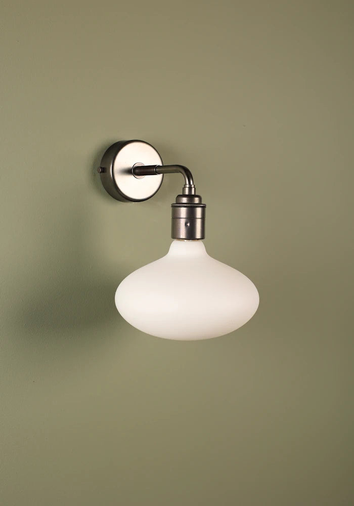 Elegant Tala Oval  IP44 bathroom wall light with bronze fixtures