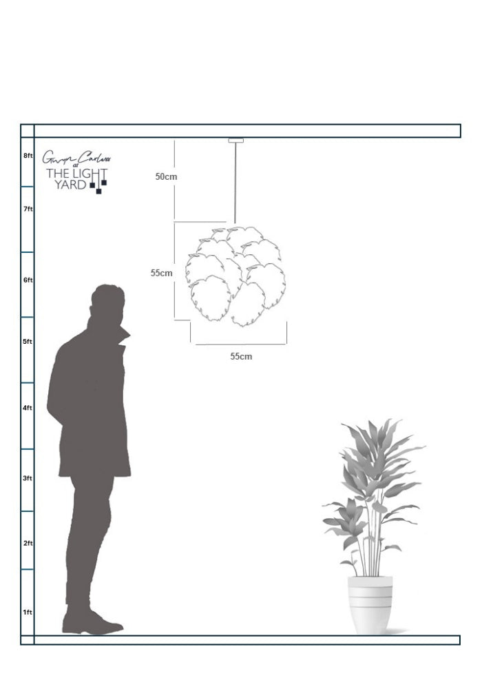 CHEESE PLANT OUTDOOR PENDANT LIGHT - INDUSTRIAL STYLE LIGHTING 