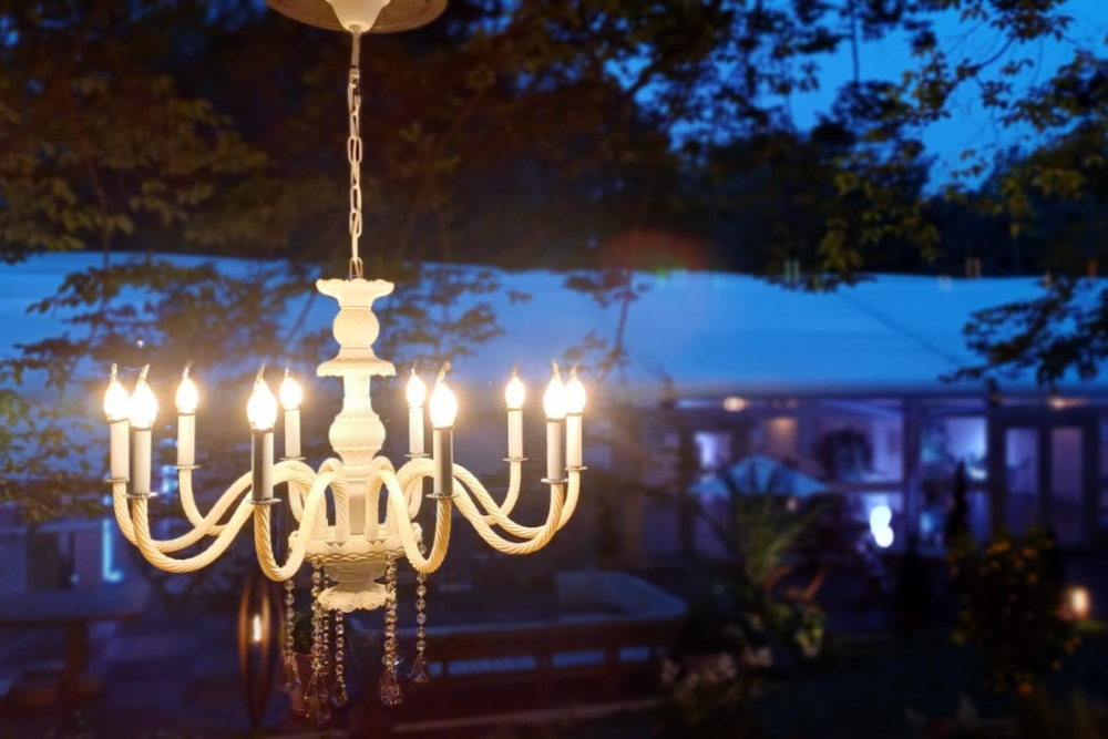 chandelier at RHS Chelsea Flower Show