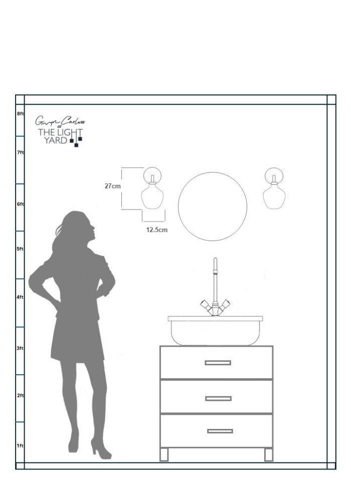 IP44 ENNO TALA BATHROOM WALL LIGHT - THE LIGHT YARD - SPEC SHEET