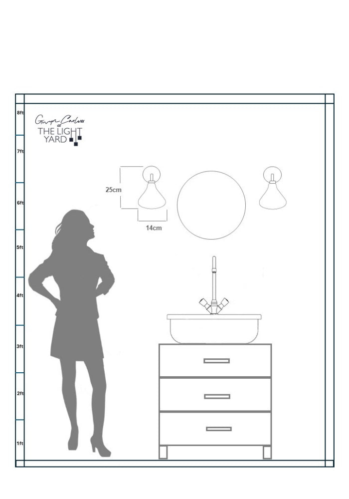 IP44 NOMA TALA BATHROOM WALL LIGHT - THE LIGHT YARD - SPE SHEET