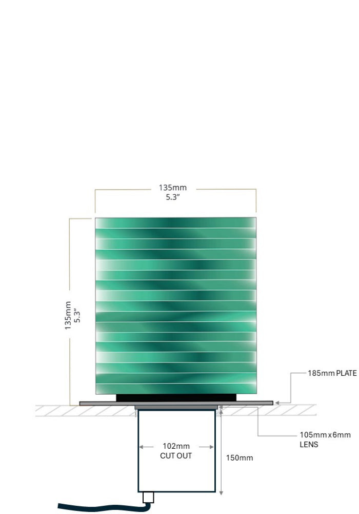 CUBE LED DECK LIGHT - The Light Yard - large spec