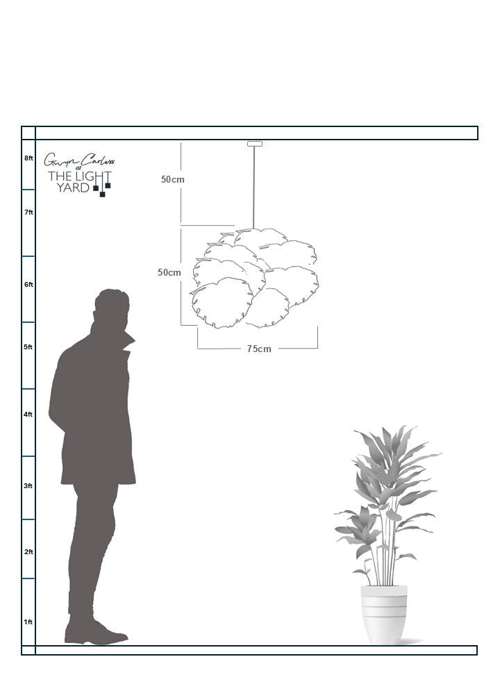 HALF CHEESE PLANT INDUSTRIAL HANGING OUTDOOR LIGHT