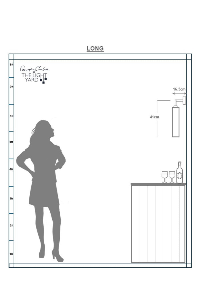 ALCHEMIST LONG WALL LIGHT - CONTEMPORARY INTERIOR WALL LIGHTING - THE LIGHT YARD - SPEC SHEET