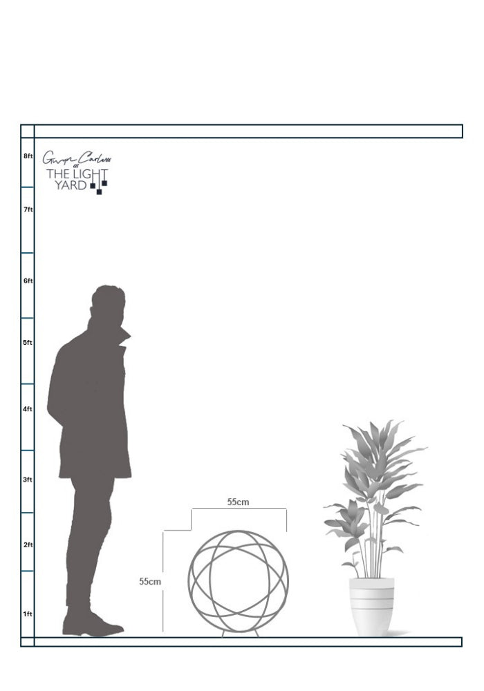 Orbital Industrial Style Outdoor Floor Lamp, Patio & Deck Lights
