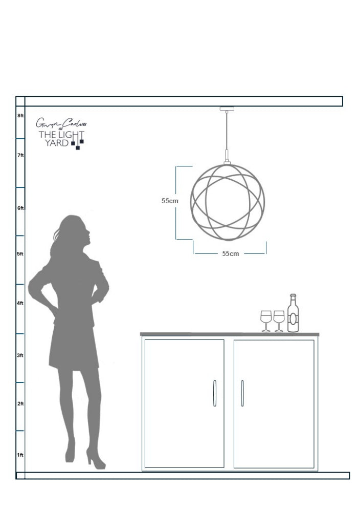 ORBITAL INDUSTRIAL PENDANT LIGHT - The Light Yard - SPEC SHEET
