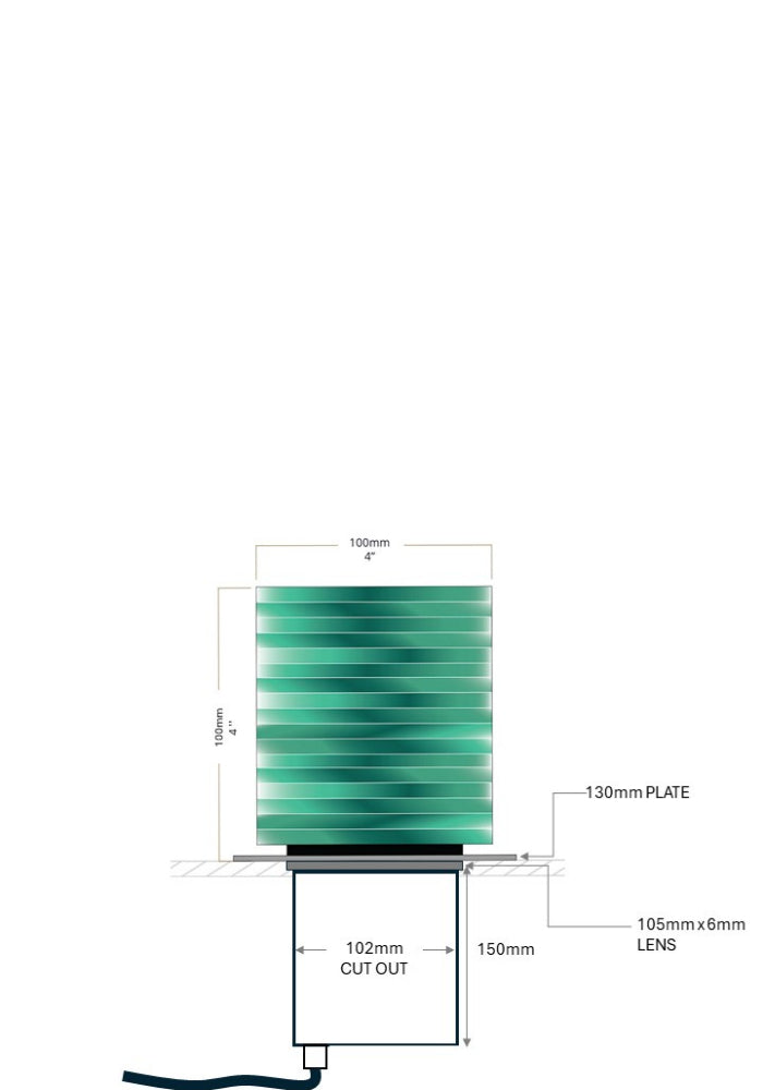 CUBE LED DECK LIGHT - The Light Yard - small spec
