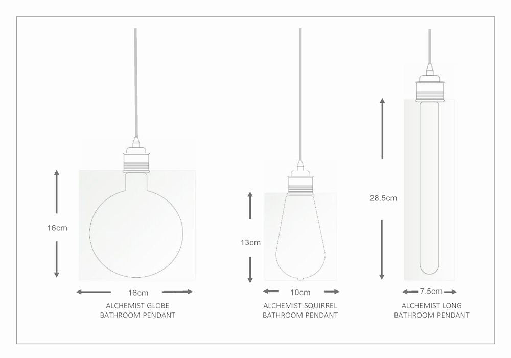 ALCHEMIST COLLECTION PENDANTS - SPECIFICATION SHEET - THE LIGHT YARD 