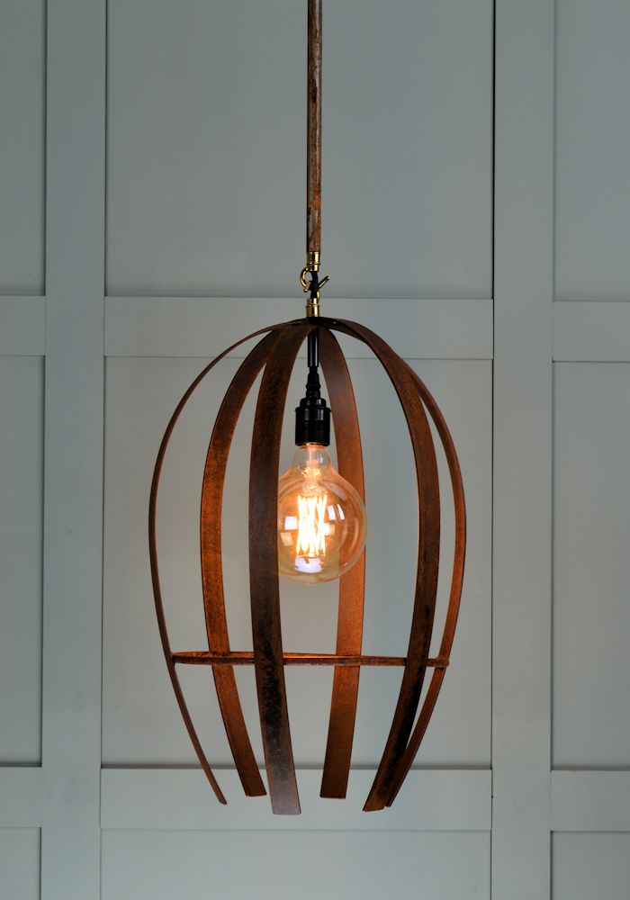 BIRDCAGE INDUSTRIAL PENDANT LIGHT FOR OUTDOORS