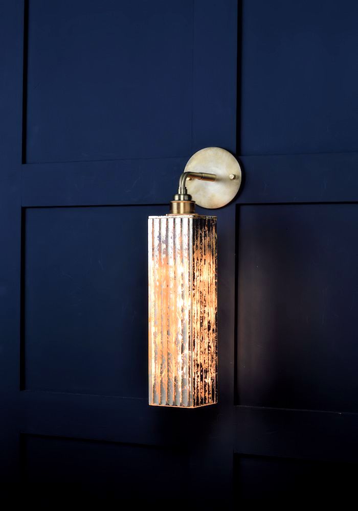 SILVER GLASS WALL LIGHT - LUXURY LIGHTING - HOME LIGHTING - CLASSIC LIGHTING - THE LIGHT YARD 