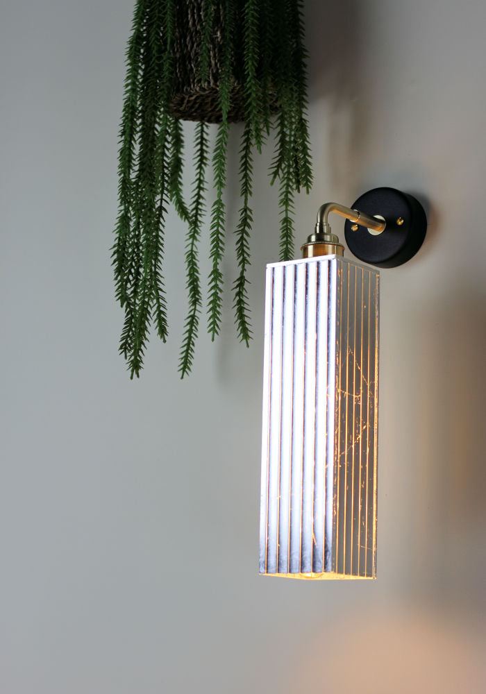 SILVER GLASS WALL LIGHT - LUXURY LIGHTING - HOME LIGHTING - CLASSIC LIGHTING - THE LIGHT YARD 