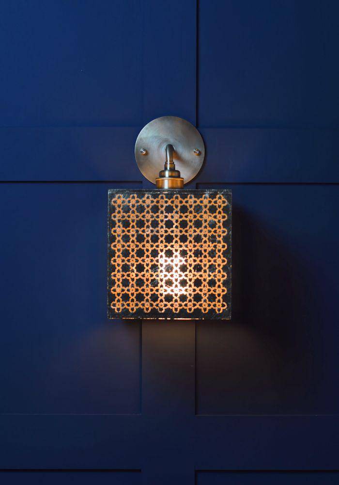 IP44 MOROCCAN GOLD LEAF BATHROOM WALL LIGHT - The Light Yard