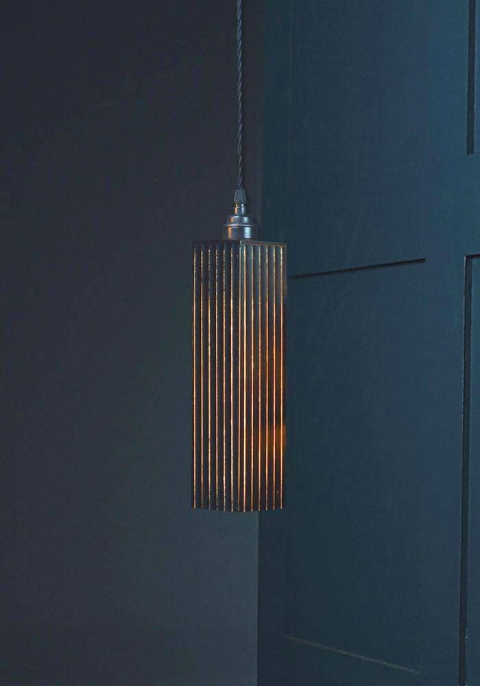 BLACK AND GOLD PENDANT LIGHT - HANGING CEILING LIGHT - SUSPENDED CEILING LIGHTING 