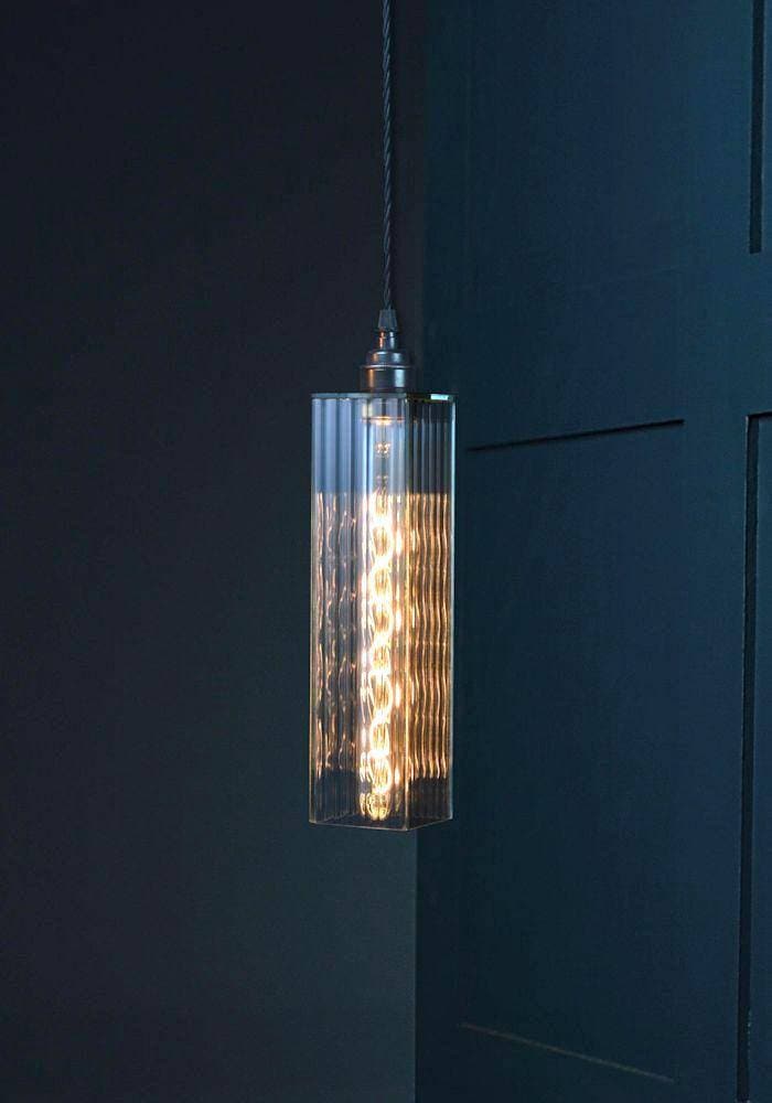 RIBBED GLASS PENDANT LIGHT - The Light Yard