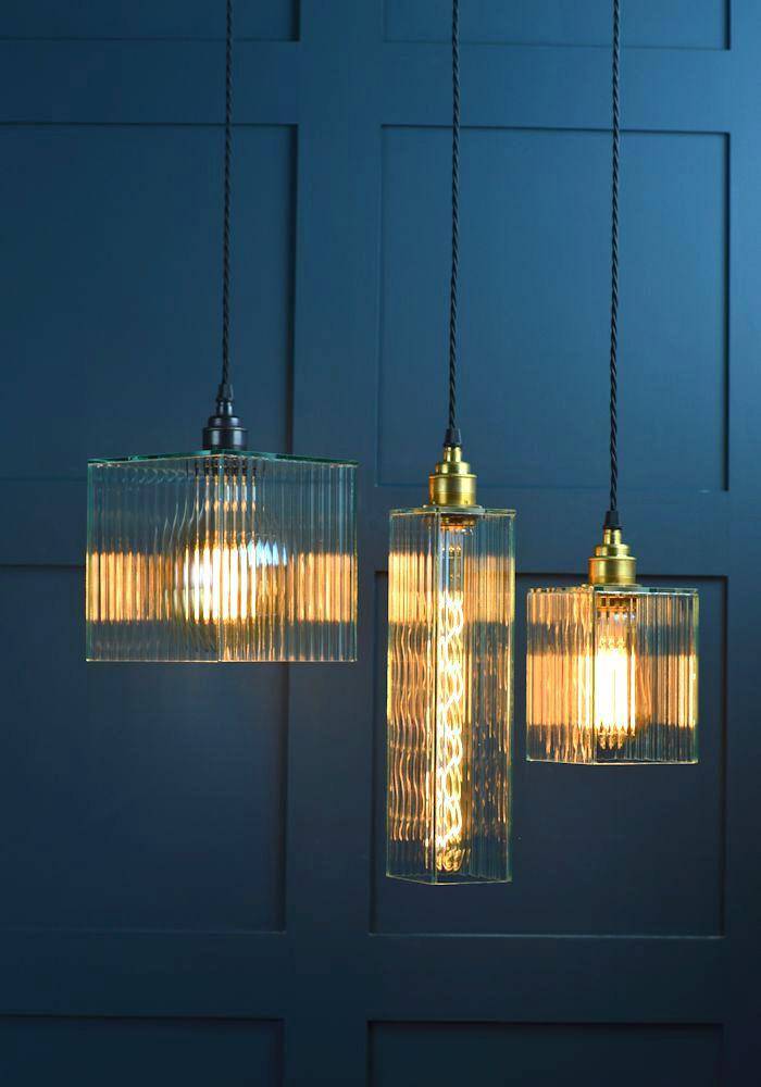 RIBBED GLASS PENDANT LIGHT - The Light Yard
