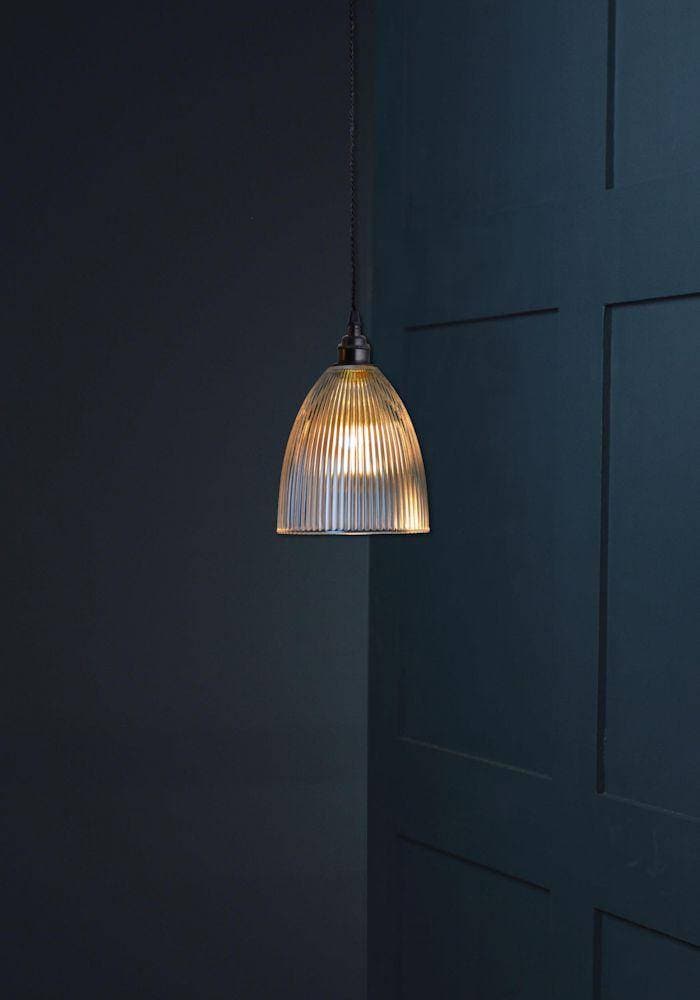 PRISMATIC RIBBED GLASS PENDANT LIGHT - The Light Yard