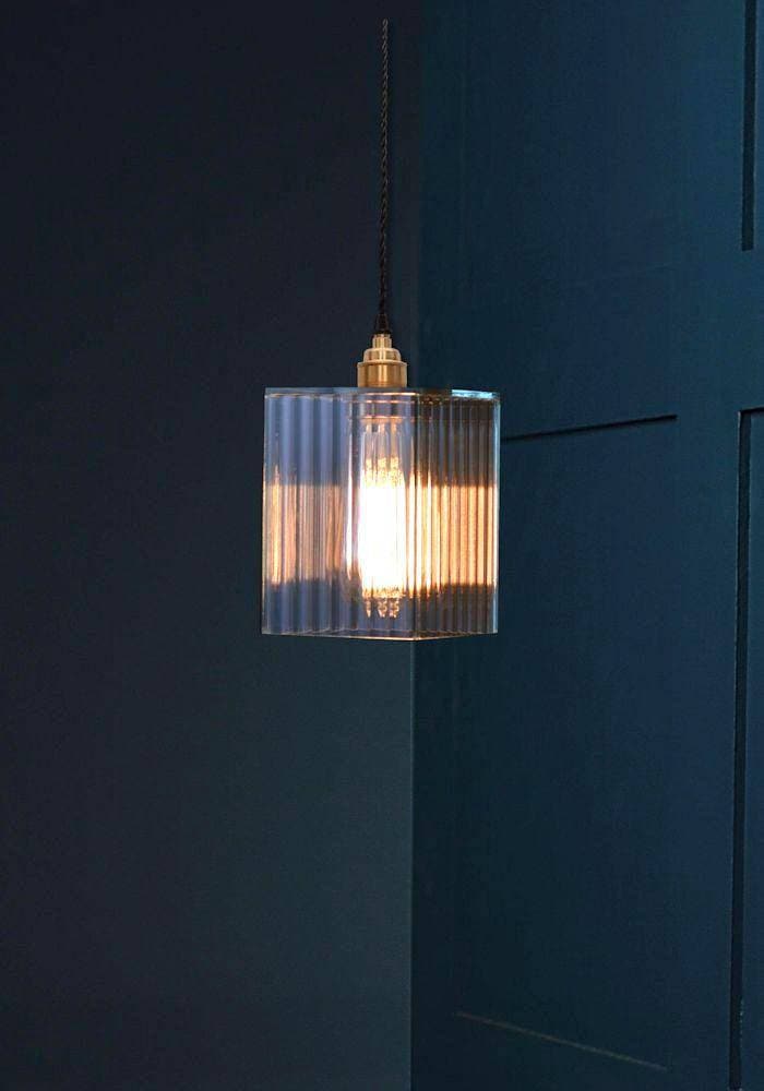 RIBBED GLASS PENDANT LIGHT - The Light Yard