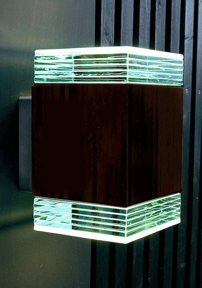 ECO Beacon Pillar Outdoor Wall Light, Up Down Patio Wall Lights